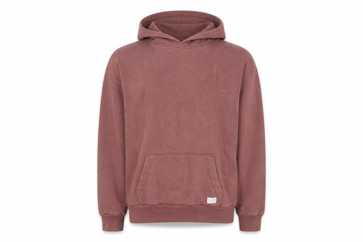 Hollister Men's Brown Small Oversized Fit Pullover Hoodie Fleece Pockets