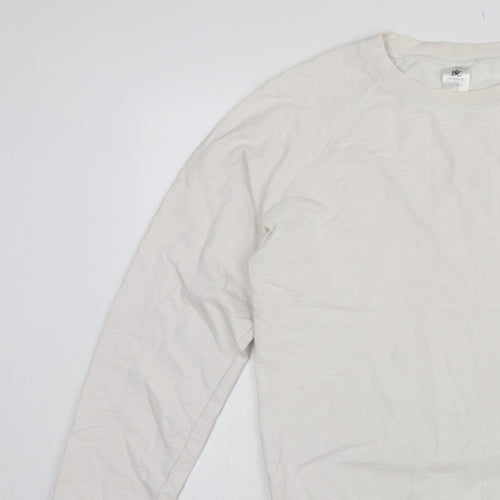 B&C Collection Men’s Ivory M Free Riders Graphic Crew Neck Sweatshirt