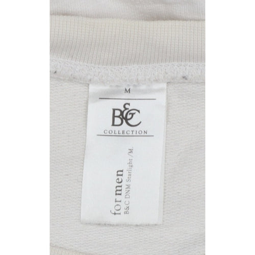 B&C Collection Men’s Ivory M Free Riders Graphic Crew Neck Sweatshirt