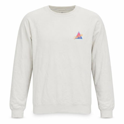 B&C Collection Men’s Ivory M Free Riders Graphic Crew Neck Sweatshirt