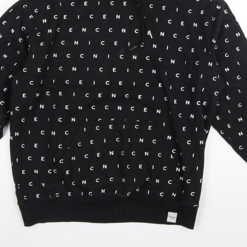 Nicce London Men’s Black XL Logo Print Pullover Hoodie