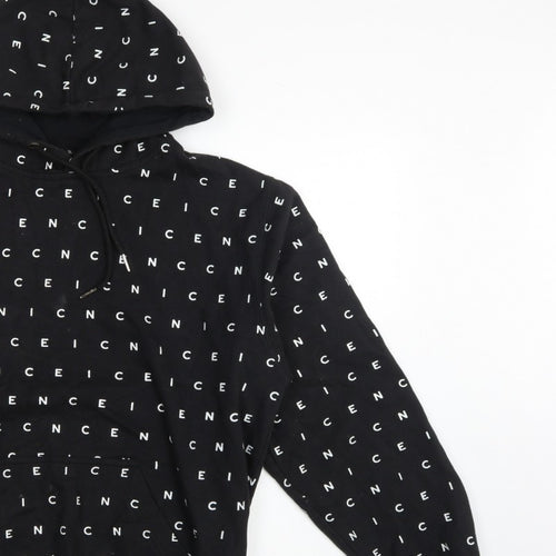 Nicce London Men’s Black XL Logo Print Pullover Hoodie