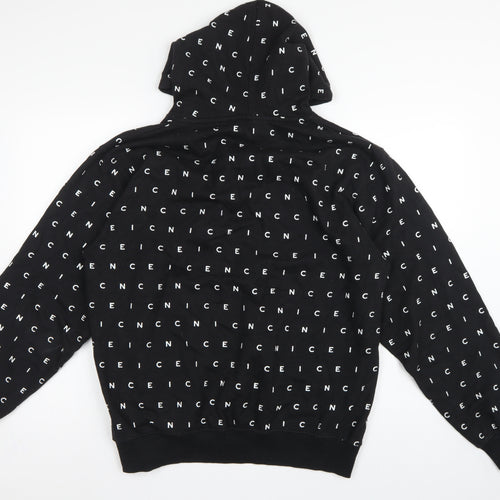 Nicce London Men’s Black XL Logo Print Pullover Hoodie