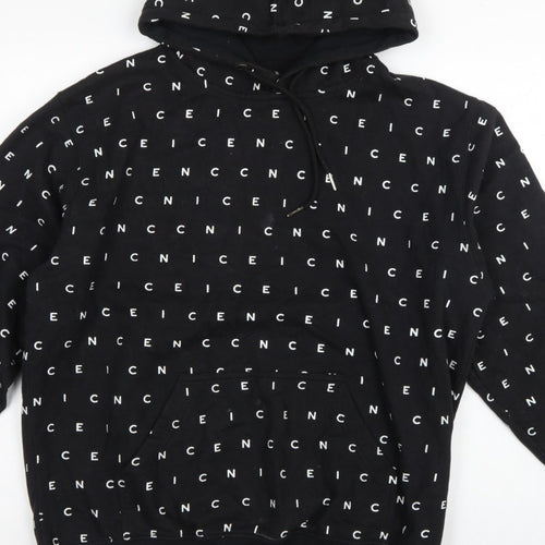 Nicce London Men’s Black XL Logo Print Pullover Hoodie