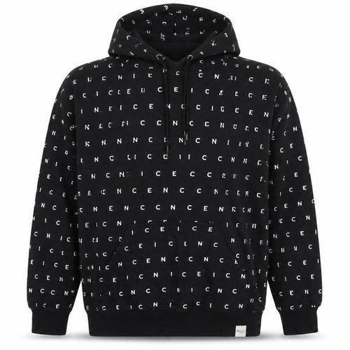 Nicce London Men’s Black XL Logo Print Pullover Hoodie