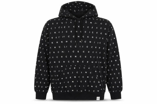 Nicce London Men’s Black XL Logo Print Pullover Hoodie