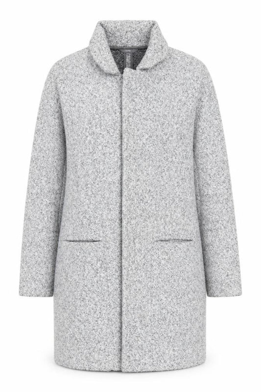 Next Women Grey UK 16 Hooded Full Zip Longline Knit Cardigan Pockets