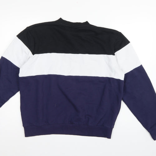 Fila Men’s Multicoloured L Pullover Logo Colour Block Sweatshirt