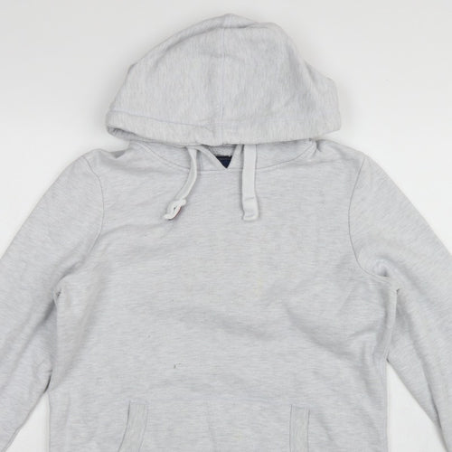 Superdry Women Grey Size 14 Pullover Hoodie Fleece Kangaroo Pocket