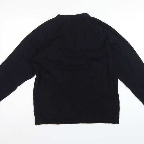 Cheap Monday Women’s Black S Logo Graphic Raglan Sweatshirt