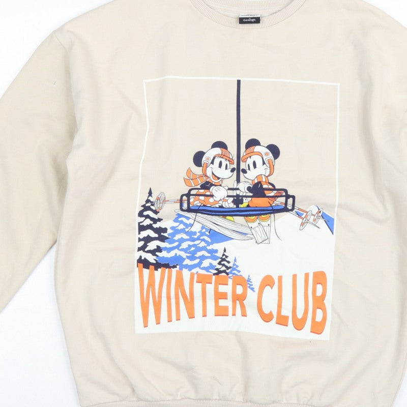 Additional view of George girls’ beige 13-14 years pullover mickey winter club sweatshirt