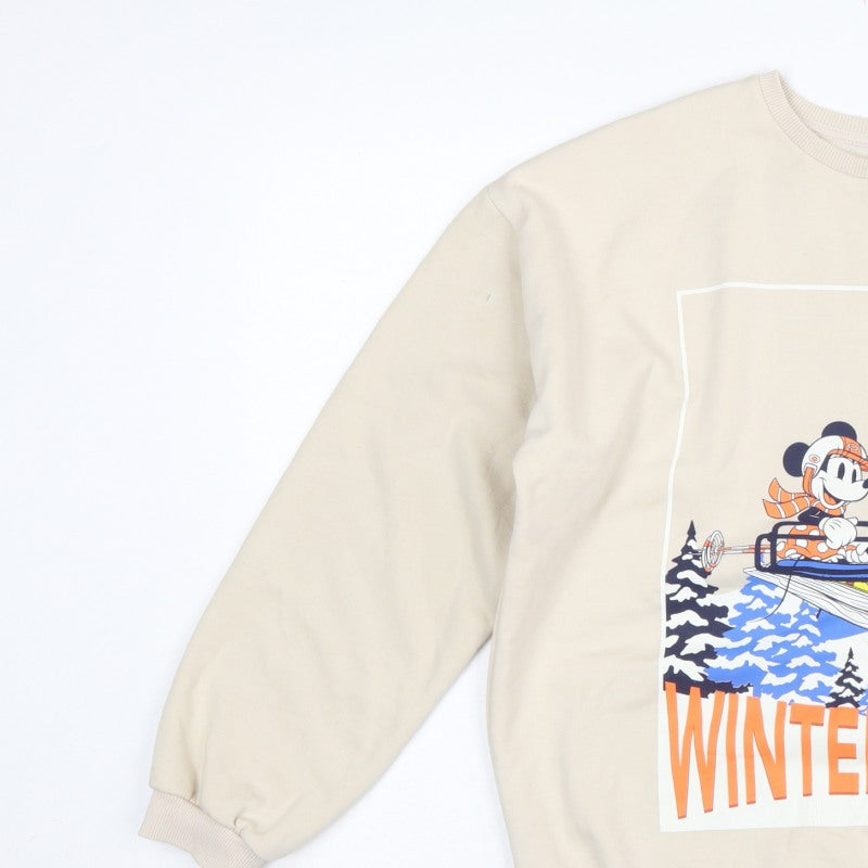 Additional view of George girls’ beige 13-14 years pullover mickey winter club sweatshirt