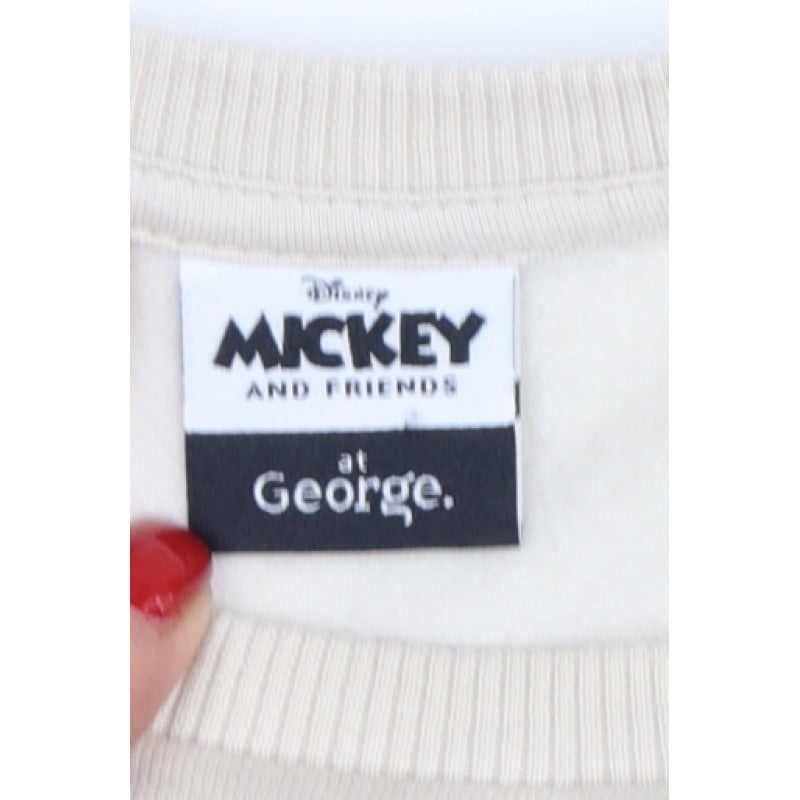 Additional view of George girls’ beige 13-14 years pullover mickey winter club sweatshirt