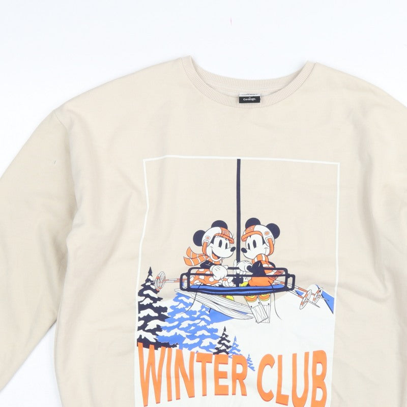 Additional view of George girls’ beige 13-14 years pullover mickey winter club sweatshirt