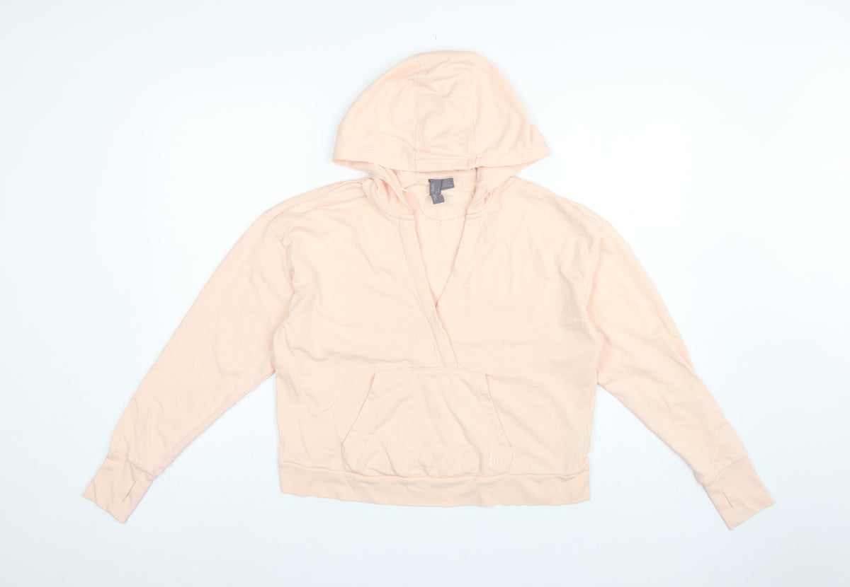 Sweaty Betty Women’s Pink UK 8 Pullover Hoodie Cotton Modal