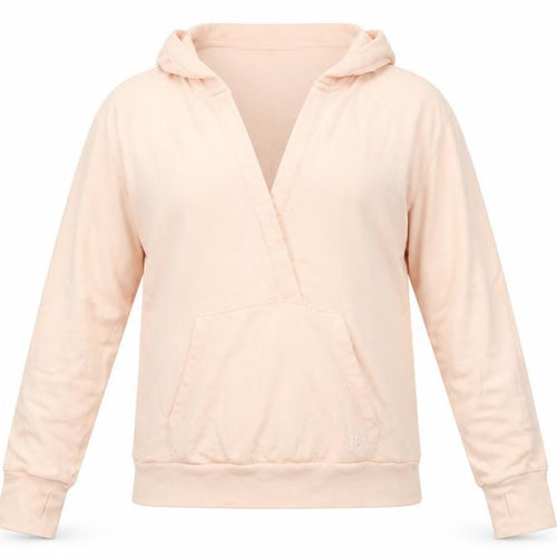 Sweaty Betty Women’s Pink UK 8 Pullover Hoodie Cotton Modal