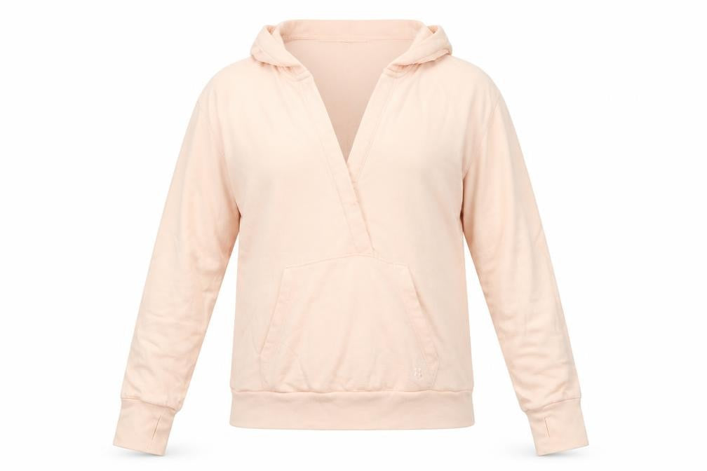Sweaty Betty Women’s Pink UK 8 Pullover Hoodie Cotton Modal