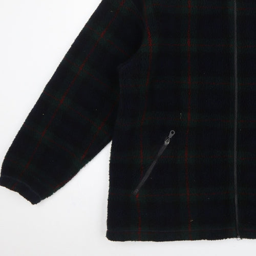 St Michael Marks & Spencer Men's Green Check Fleece Jacket XL