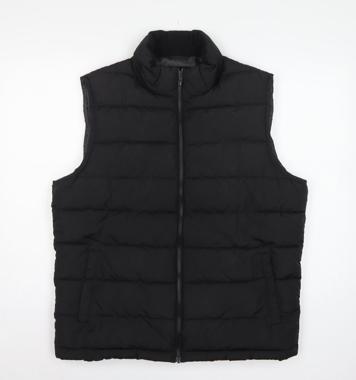 GAP Men’s Black L Quilted Padded Puffer Gilet Bodywarmer