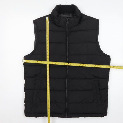 GAP Men’s Black L Quilted Padded Puffer Gilet Bodywarmer