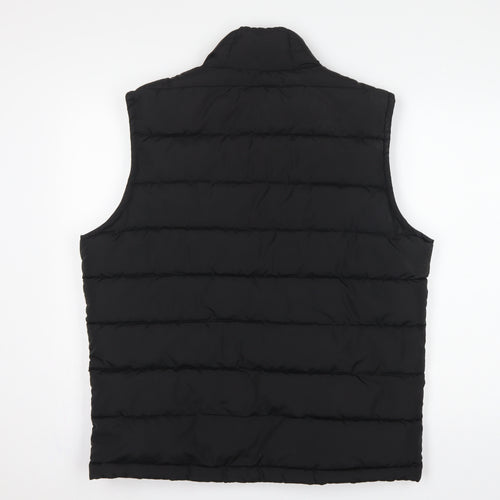 GAP Men’s Black L Quilted Padded Puffer Gilet Bodywarmer