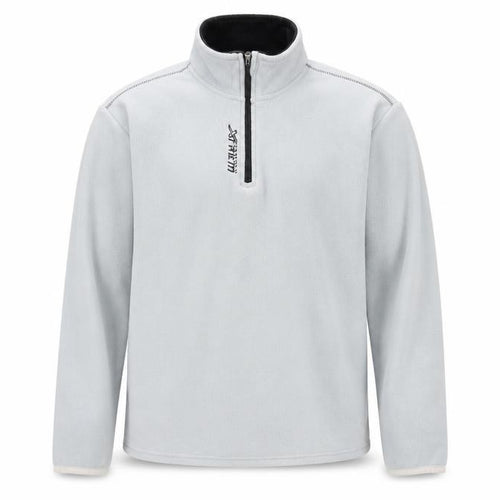 Atlas For Men Grey L 1/4 Zip Fleece Pullover Sweatshirt Outdoor