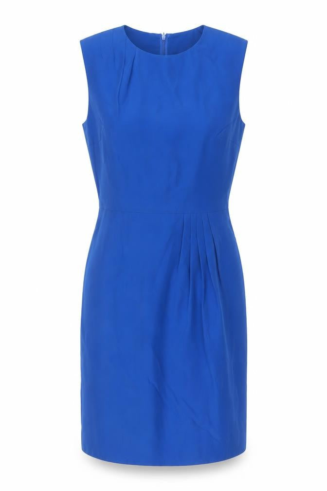 Oasis Women’s Blue UK 10 Sleeveless Sheath Knee Length Dress