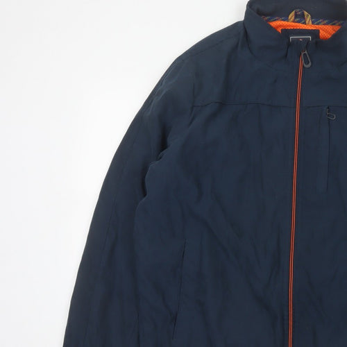 Greenfield Men’s Blue XL Bomber Jacket Full Zip Logo