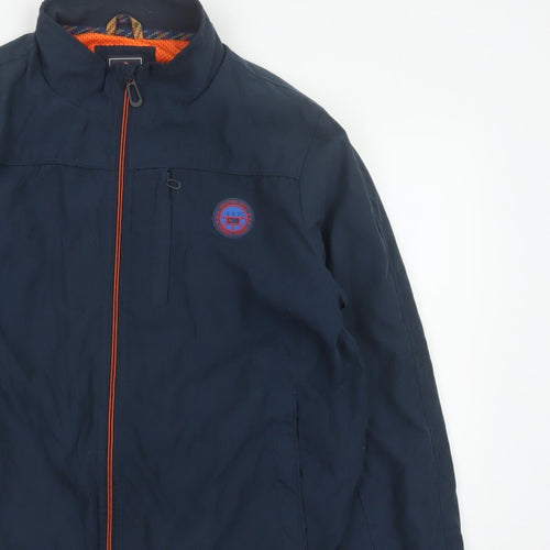 Greenfield Men’s Blue XL Bomber Jacket Full Zip Logo