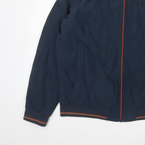 Greenfield Men’s Blue XL Bomber Jacket Full Zip Logo
