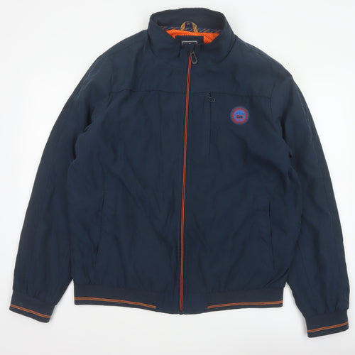 Greenfield Men’s Blue XL Bomber Jacket Full Zip Logo