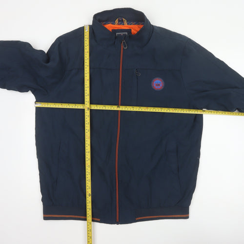 Greenfield Men’s Blue XL Bomber Jacket Full Zip Logo