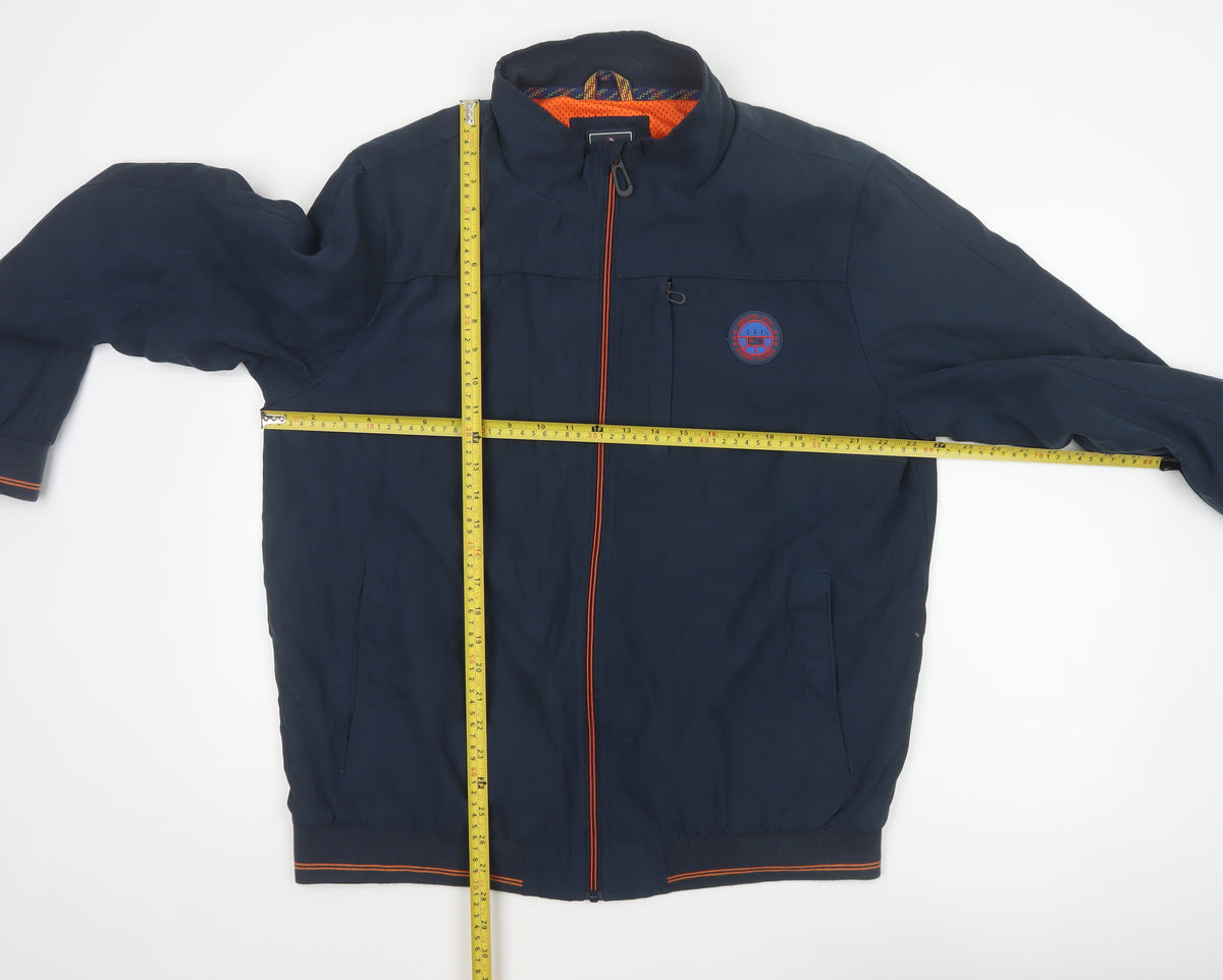 Greenfield Men’s Blue XL Bomber Jacket Full Zip Logo