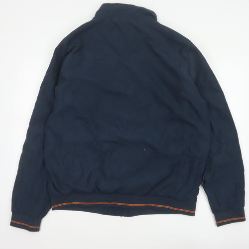 Greenfield Men’s Blue XL Bomber Jacket Full Zip Logo