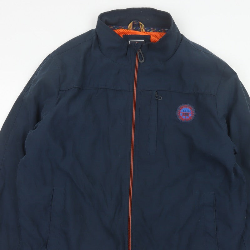 Greenfield Men’s Blue XL Bomber Jacket Full Zip Logo