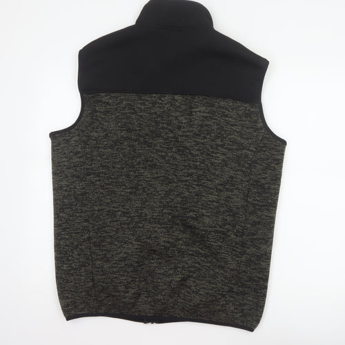 Parkside Men’s Grey Fleece Bodywarmer Waistcoat M Full Zip Workwear