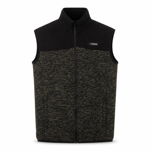 Parkside Men’s Grey Fleece Bodywarmer Waistcoat M Full Zip Workwear