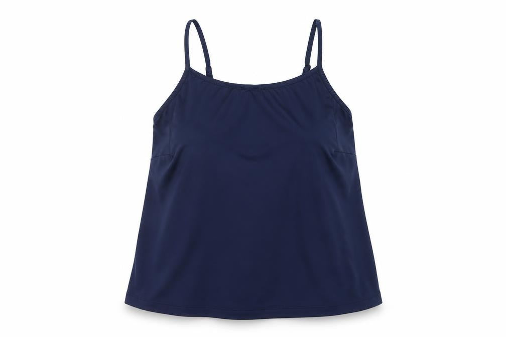 M&Co Women Blue Size 10 Petite Camisole Adjustable Strap Tank Top