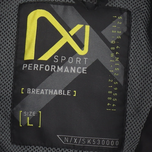 Next Men’s Black L NX Sport Performance Breathable Windbreaker Jacket