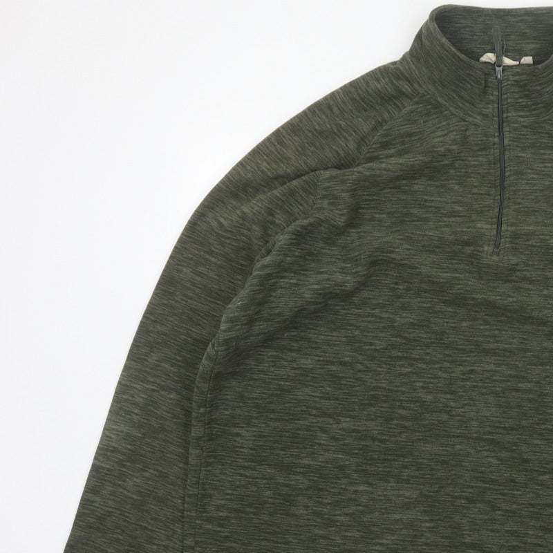 Mountain Warehouse Men’s Green M 1/4 Zip Fleece Sweatshirt
