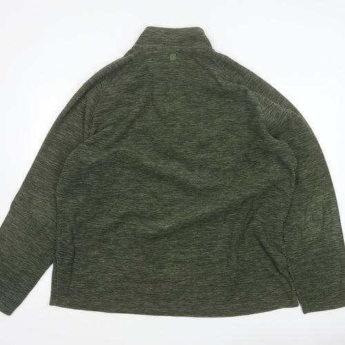 Mountain Warehouse Men’s Green M 1/4 Zip Fleece Sweatshirt