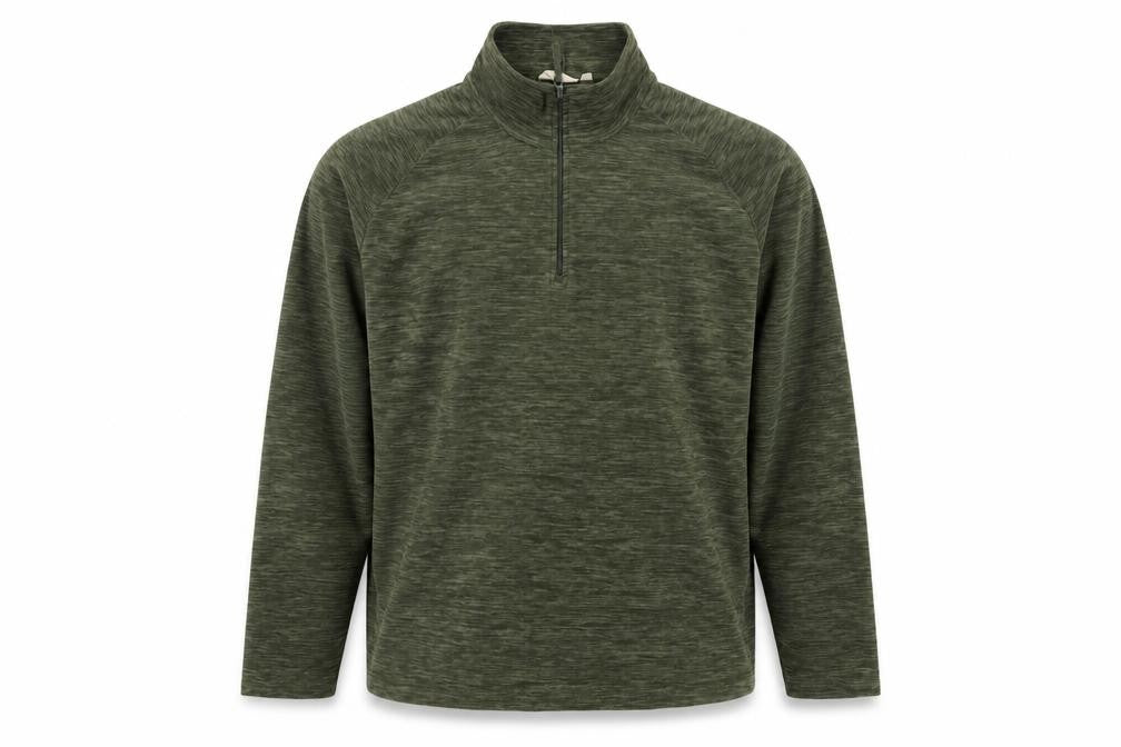 Mountain Warehouse Men’s Green M 1/4 Zip Fleece Sweatshirt