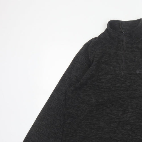 Mountain Warehouse Men’s Black M 1/4 Zip Fleece Sweatshirt Outdoor