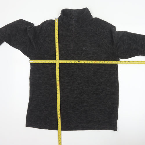 Mountain Warehouse Men’s Black M 1/4 Zip Fleece Sweatshirt Outdoor