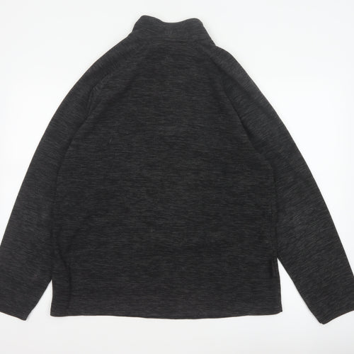 Mountain Warehouse Men’s Black M 1/4 Zip Fleece Sweatshirt Outdoor