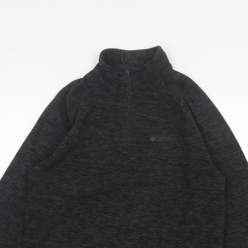 Mountain Warehouse Men’s Black M 1/4 Zip Fleece Sweatshirt Outdoor