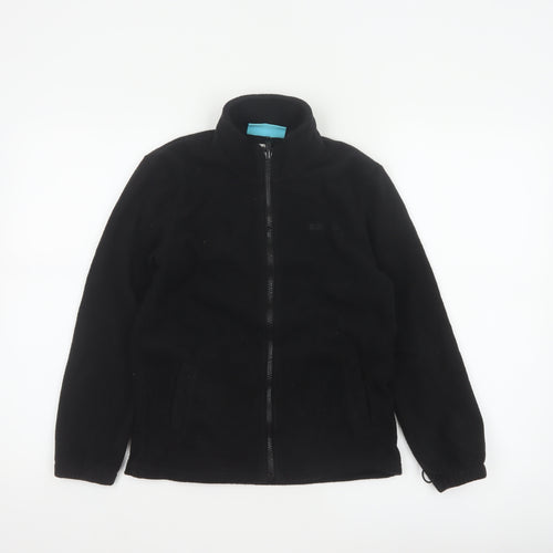 Mountain Warehouse Boys Black 11-12 Years Fleece Full Zip Jacket
