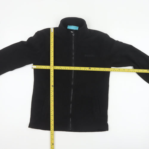 Mountain Warehouse Boys Black 11-12 Years Fleece Full Zip Jacket