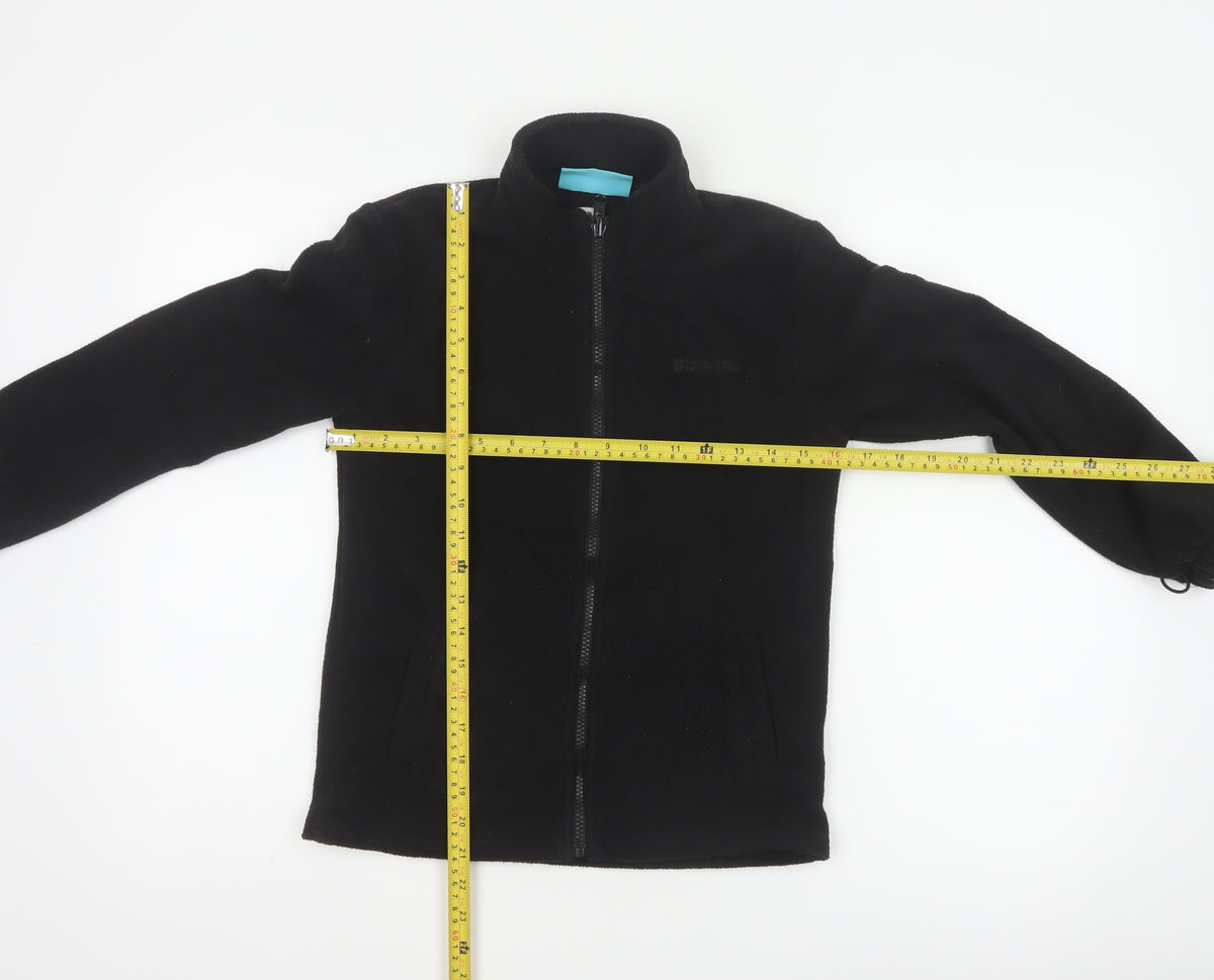 Mountain Warehouse Boys Black 11-12 Years Fleece Full Zip Jacket