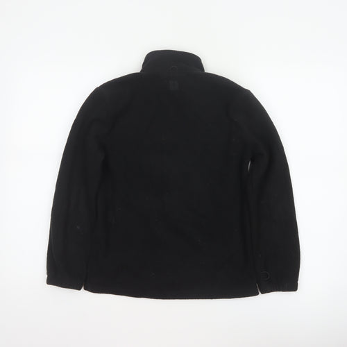Mountain Warehouse Boys Black 11-12 Years Fleece Full Zip Jacket
